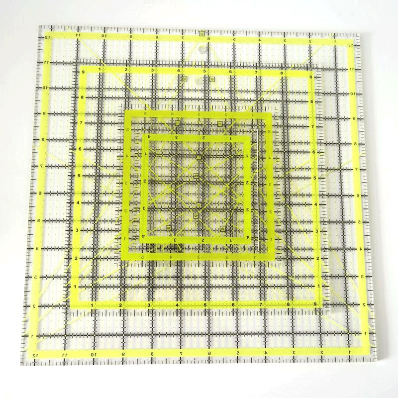 Quilting Ruler Square - Reglas cuadradas acrílicas para acolchar, regla