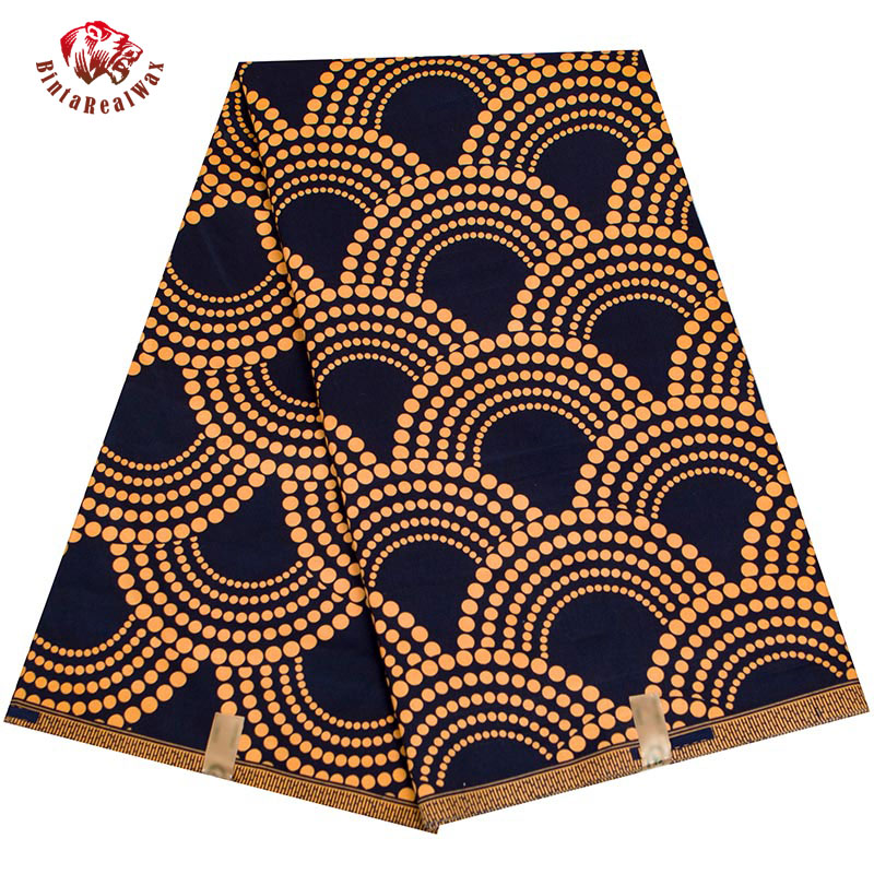 Sewing Batik - BintaRealWax-patrón de abanico de tela africana,