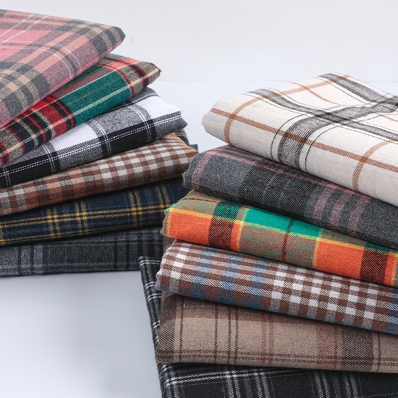 Sewing Tweed Fabric - Tela escocesa de algodón mezclado de