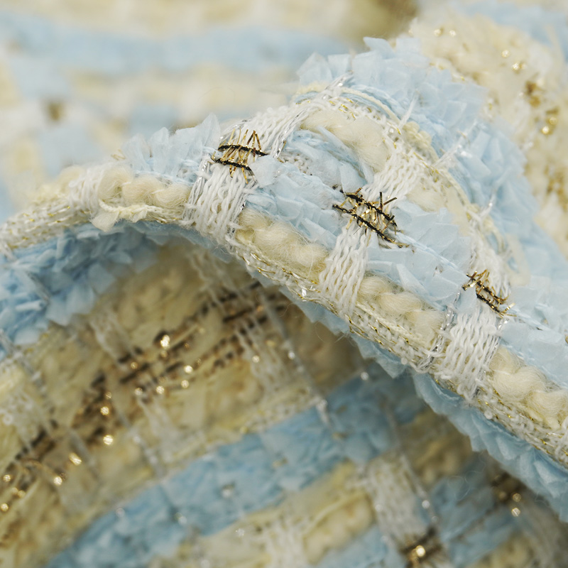 Sewing Tweed Fabric - Tela de tweed bouclé a cuadros