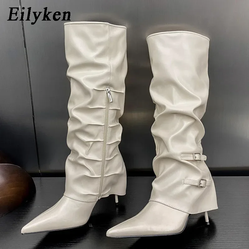 Sewing Zipper - Eilyken, Botas hasta la rodilla con