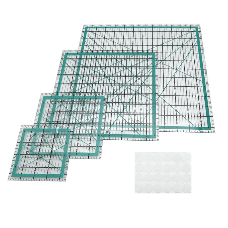 Quilting Ruler Square - AEE4 Reglas para acolchar, 4 plantillas