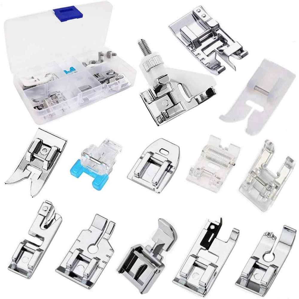 Zipper Foot Presser - 13 unids/caja prensatelas juego de rodillo