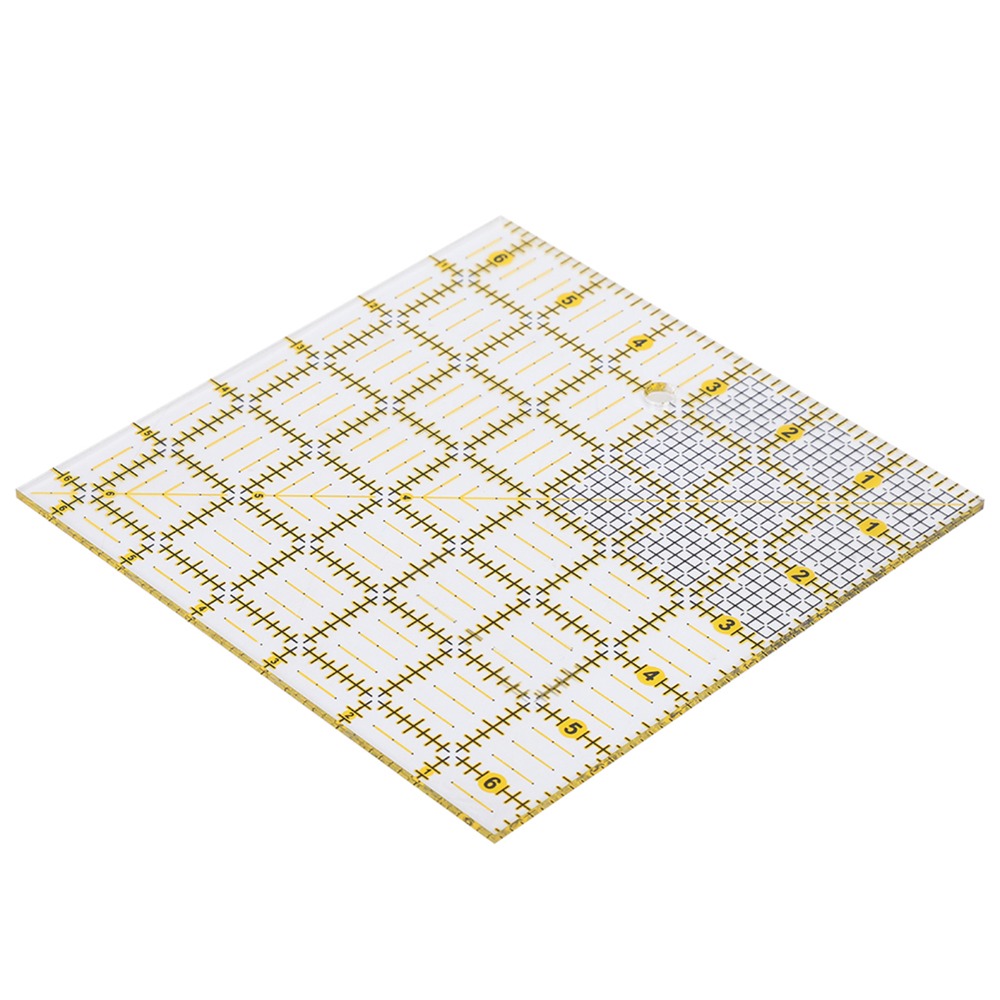 Quilting Ruler Square - Regla de acrílico transparente duradera de