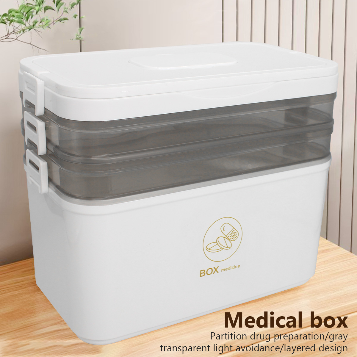 Bobbin Organizer Box - Botiquín de Medicina Portátil de Gran