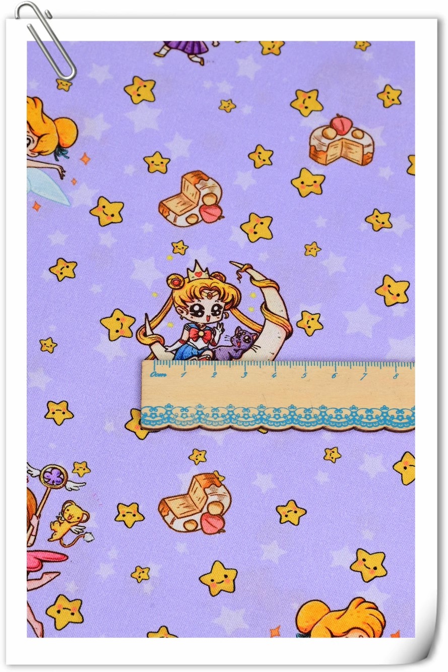 Sailor Moon Stars dibujos anim - Textile And Sewing Materials reseña y precio