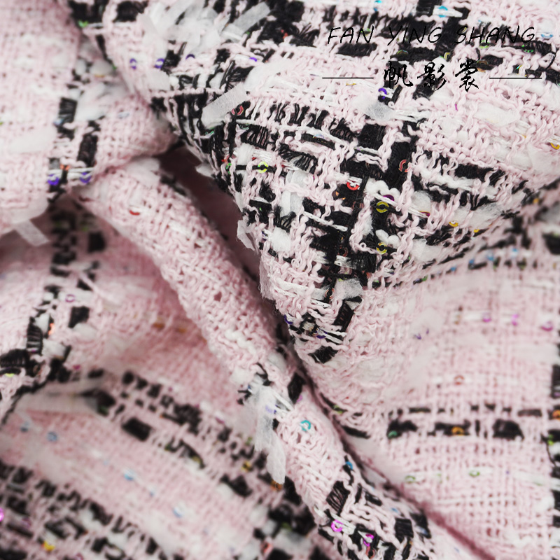 Tela Tweed Clásica Rosa con Le - Sewing Tweed Fabric reseña y precio