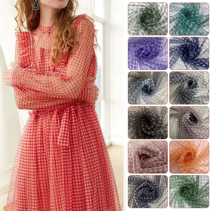 Tela de malla a cuadros de 90x - Sewing Batik reseña y precio