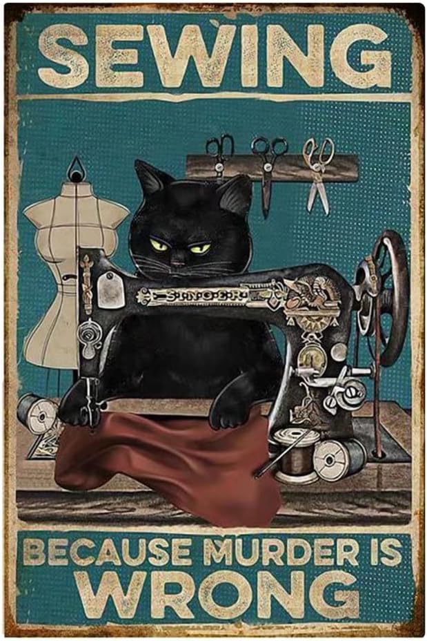 Y1, Yepzoer Letrero de metal d - Sewing Art reseña y precio
