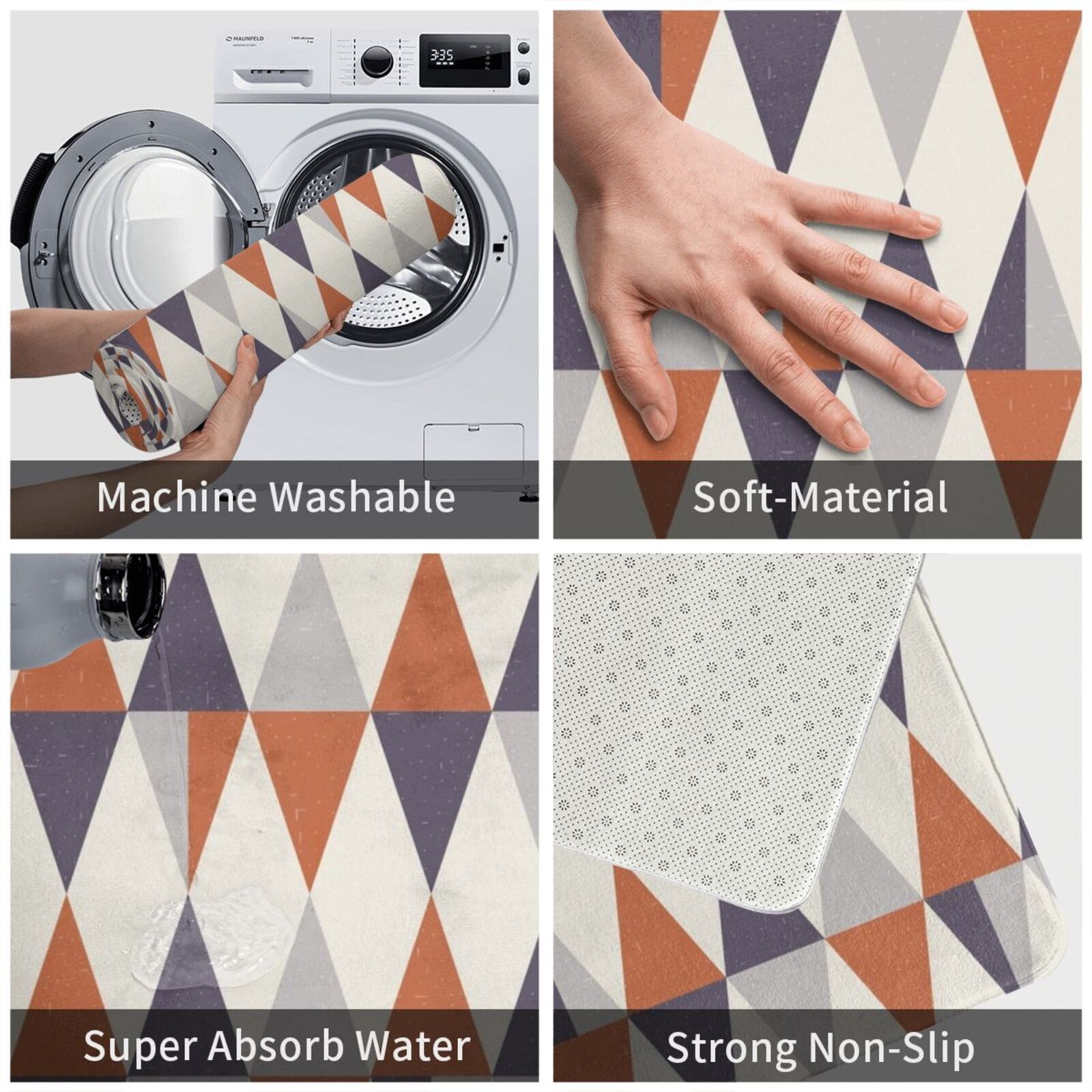 Alfombra moderna de mediados d - Century Textile & Sewing Supply Hours reseña y precio