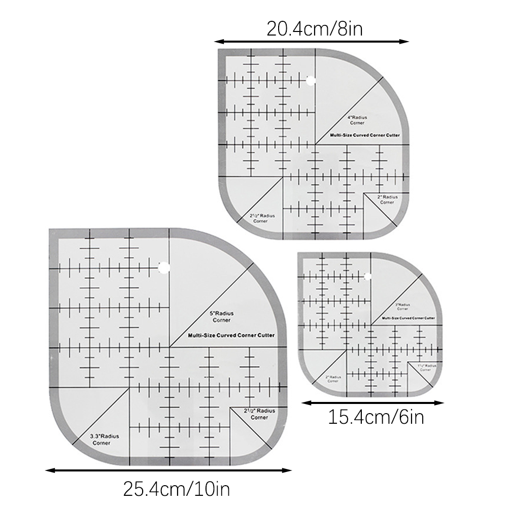 Regla de corte de esquina curv - Quilting Ruler Square reseña y precio