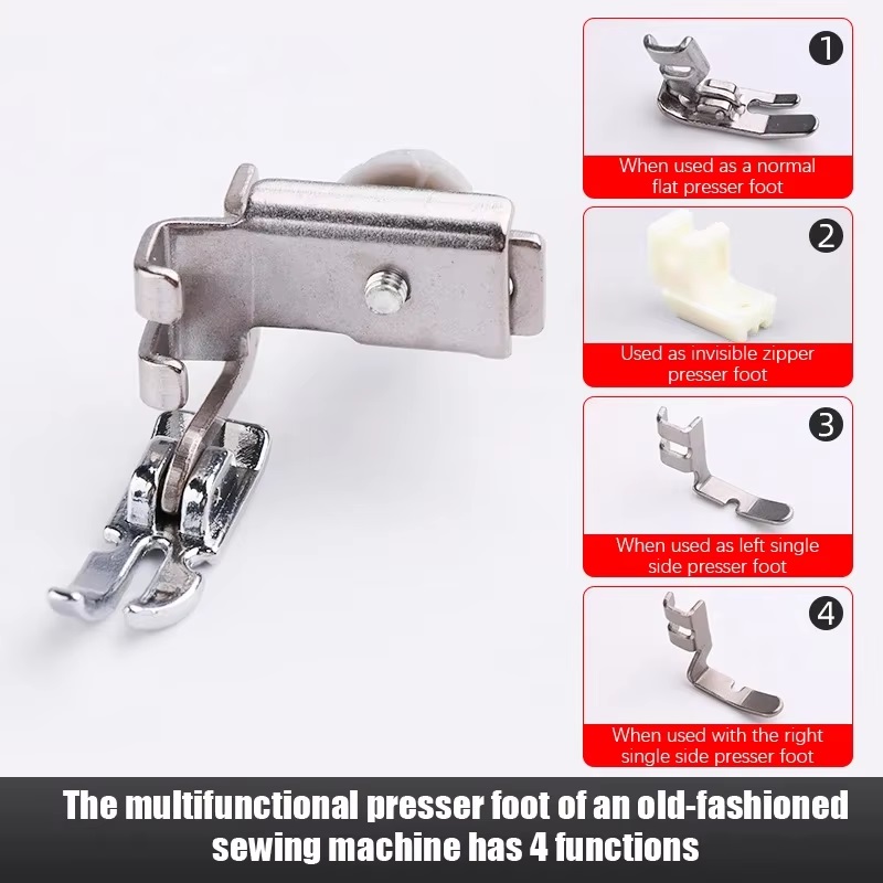Prensatelas de máquina de cose - Zipper Foot Presser reseña y precio
