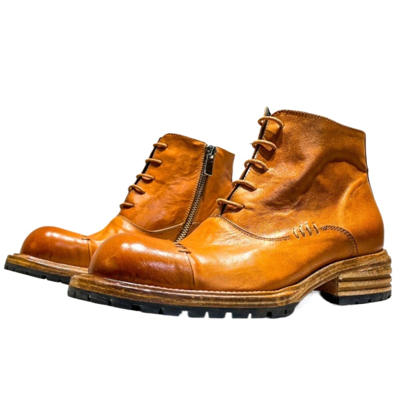 Botas altas de piel de caballo - Sewing Zipper reseña y precio