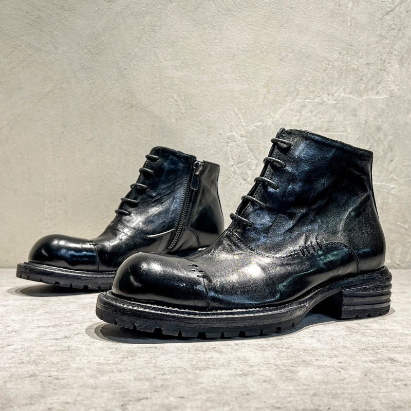 Botas altas de piel de caballo - Sewing Zipper reseña y precio
