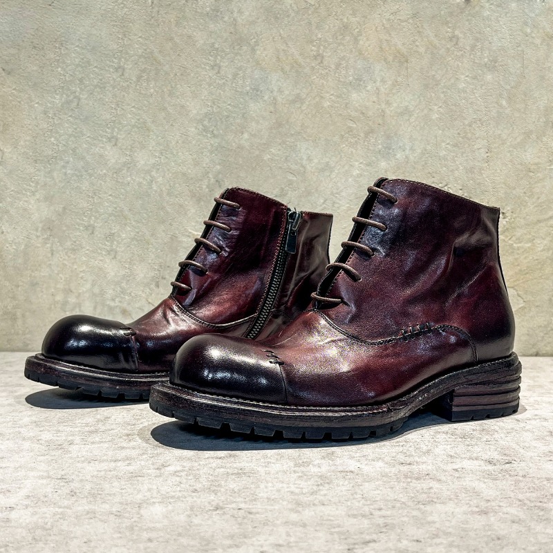 Botas altas de piel de caballo - Sewing Zipper reseña y precio