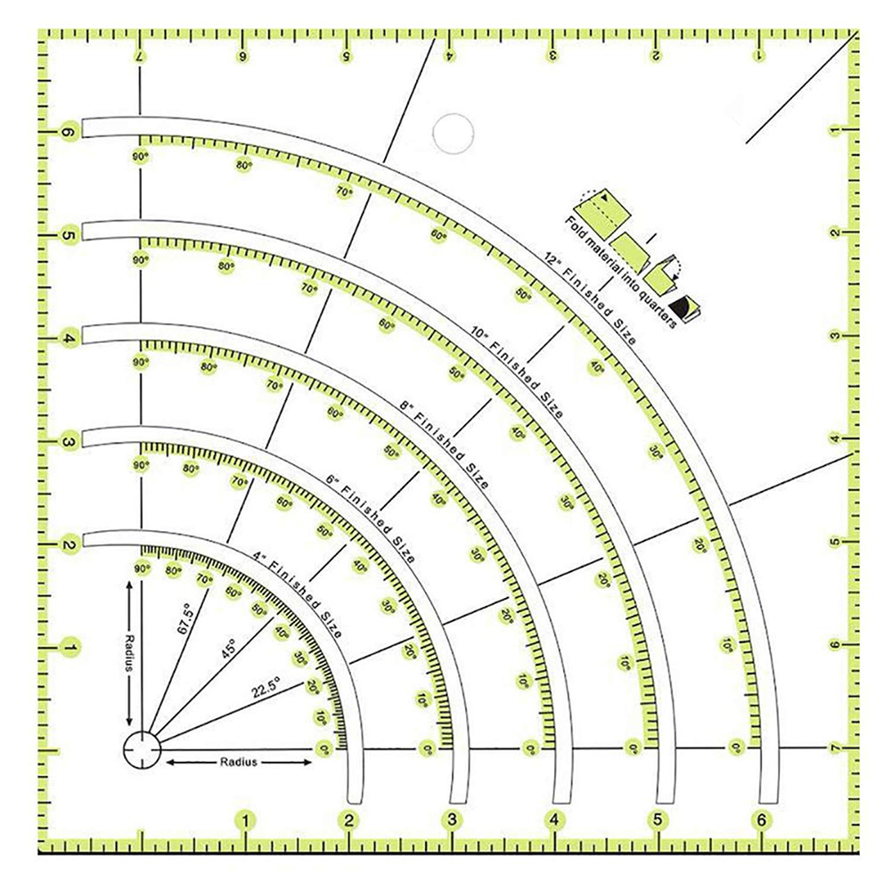 Regla acolchada de costura acr - Quilting Ruler Square reseña y precio