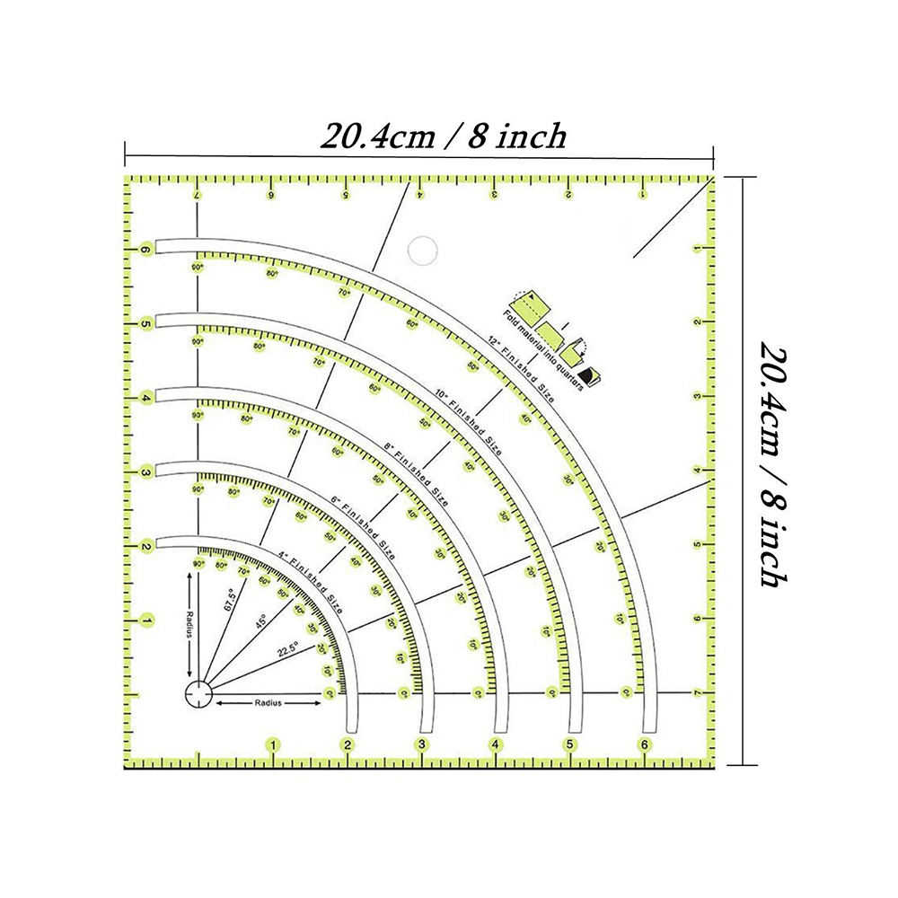 Regla acolchada de costura acr - Quilting Ruler Square reseña y precio