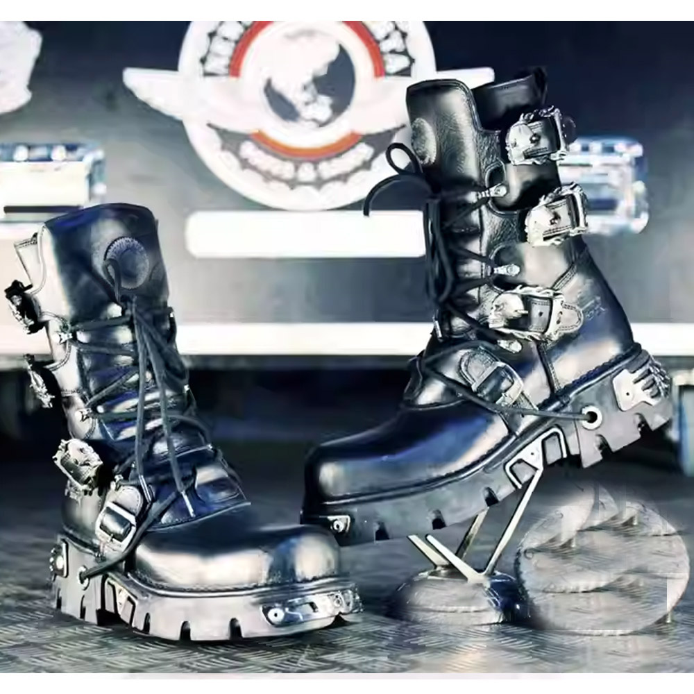 Nuevas botas de moto Punk para - Sewing Zipper reseña y precio