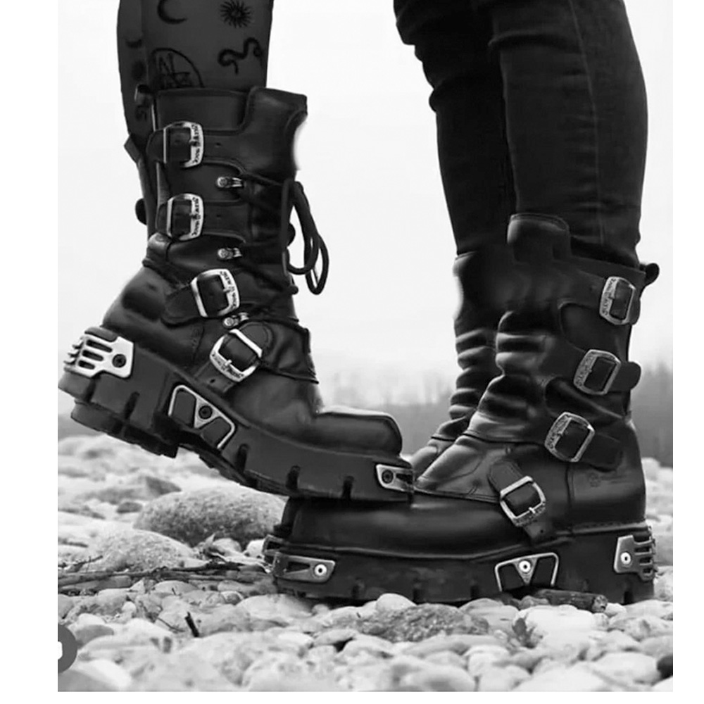 Nuevas botas de moto Punk para - Sewing Zipper reseña y precio