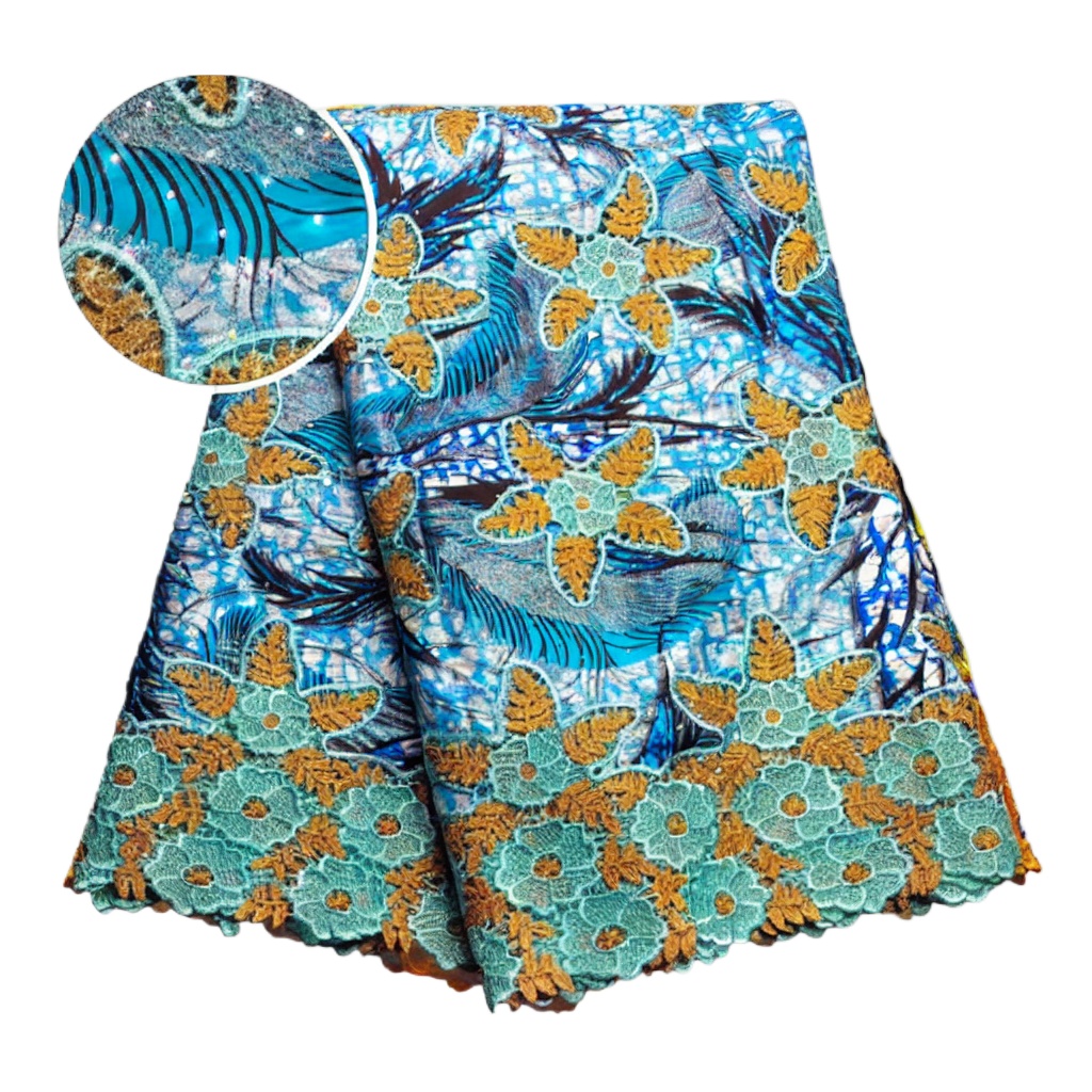 Tela de encaje africana de alg - Sewing Batik reseña y precio