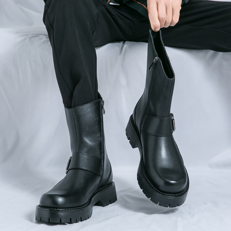 Botas cortas Retro Maillard de - Sewing Zipper reseña y precio