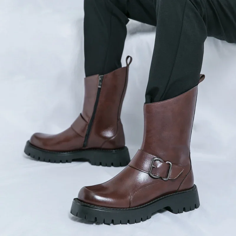 Botas cortas Retro Maillard de - Sewing Zipper reseña y precio
