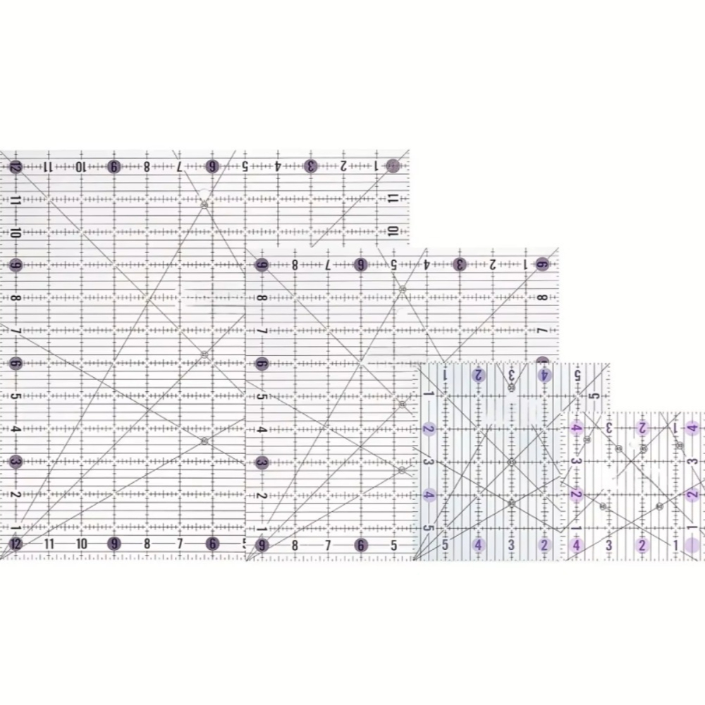 Juego de 4 reglas cuadradas de - Quilting Ruler Square reseña y precio