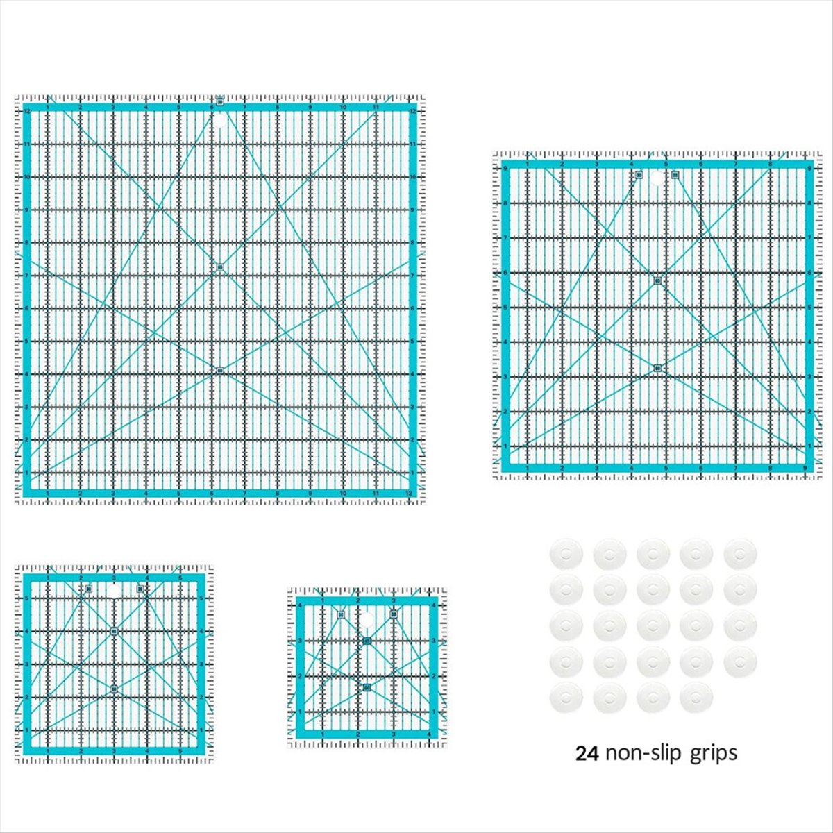 Juego de 4 reglas para acolcha - Quilting Ruler Square reseña y precio