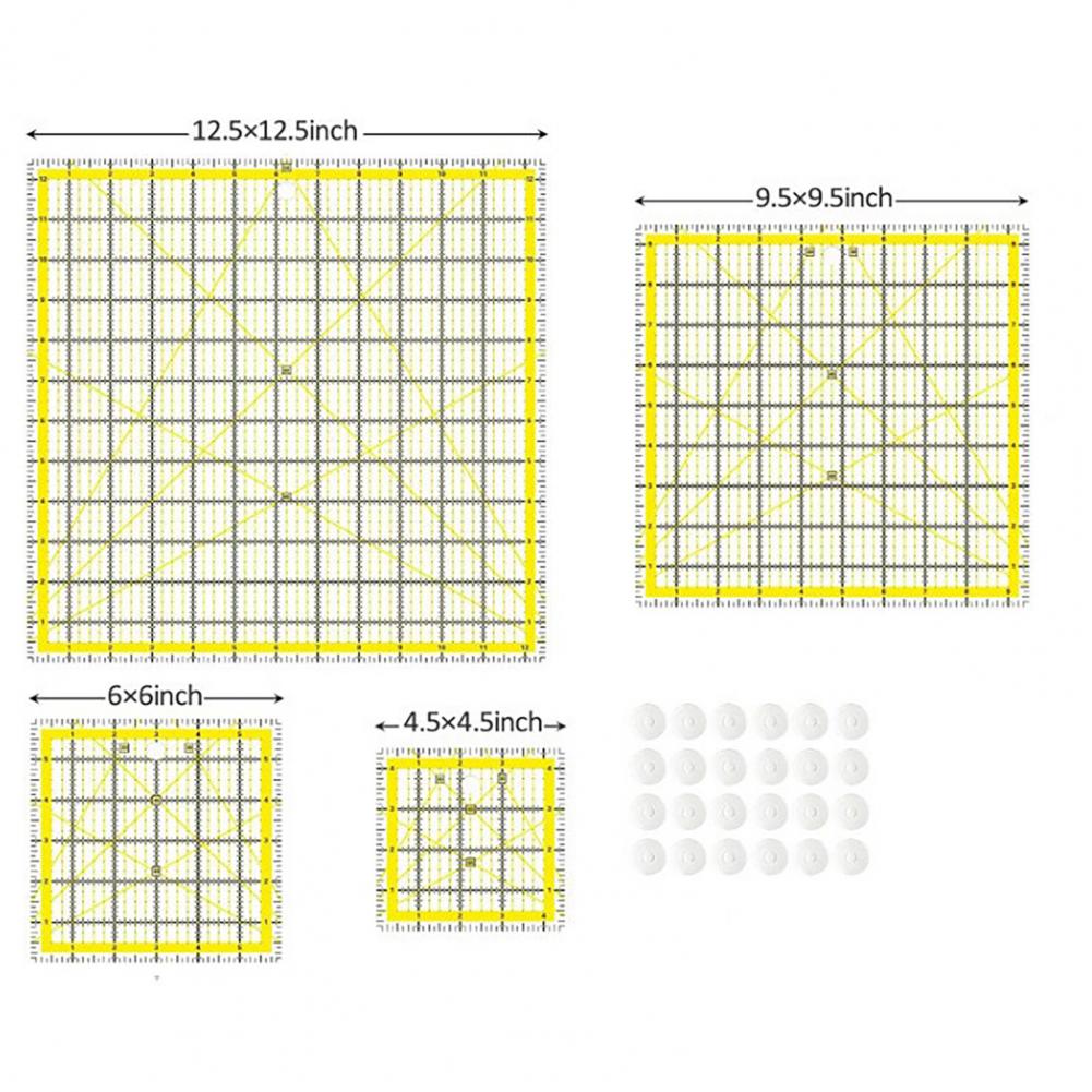 Regla para acolchar acrílico,  - Quilting Ruler Square reseña y precio
