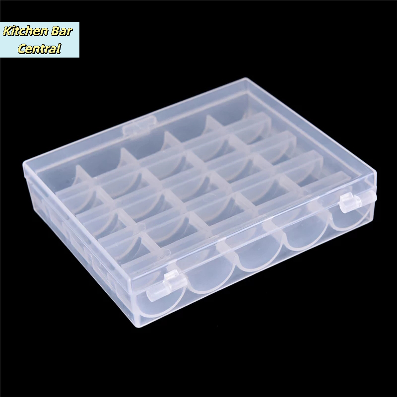 【25 bobinas vacías, organizado - Bobbin Organizer Box reseña y precio