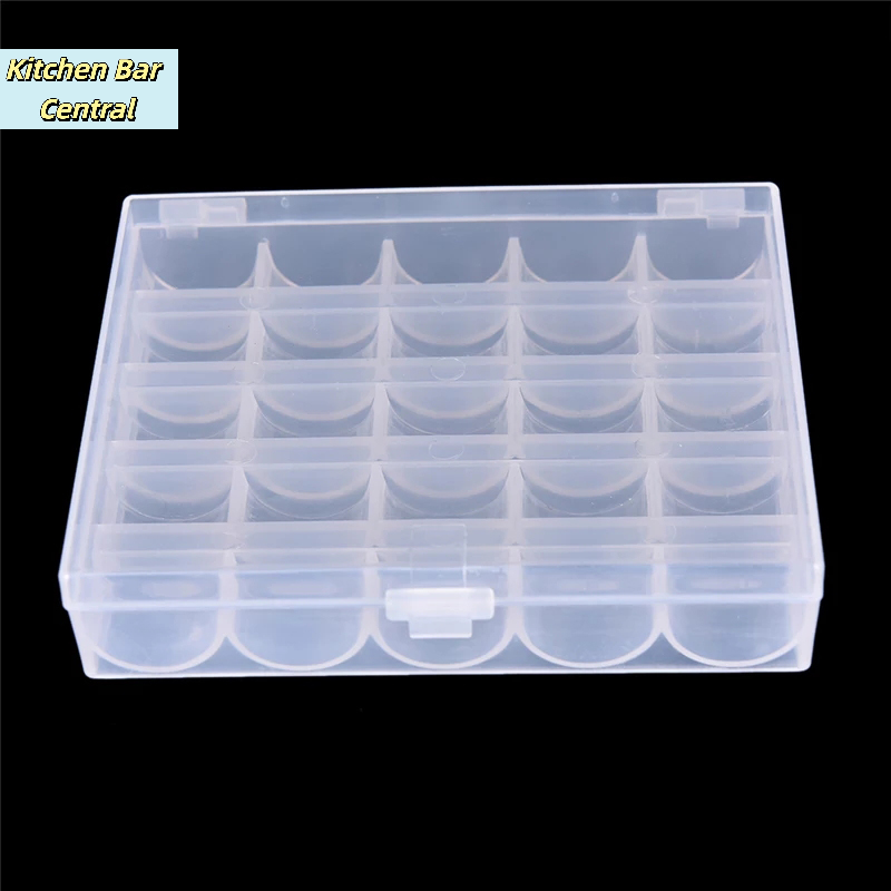 【25 bobinas vacías, organizado - Bobbin Organizer Box reseña y precio