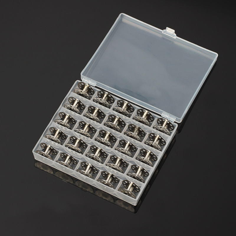 25 unids/set bobinas vacías má - Bobbin Organizer Box reseña y precio