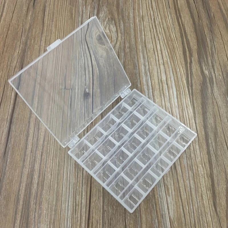 25 unids/set bobinas vacías má - Bobbin Organizer Box reseña y precio