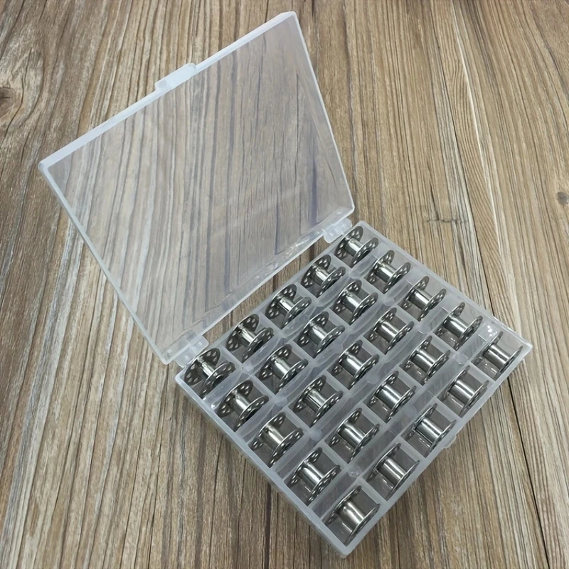 25 unids/set bobinas vacías má - Bobbin Organizer Box reseña y precio
