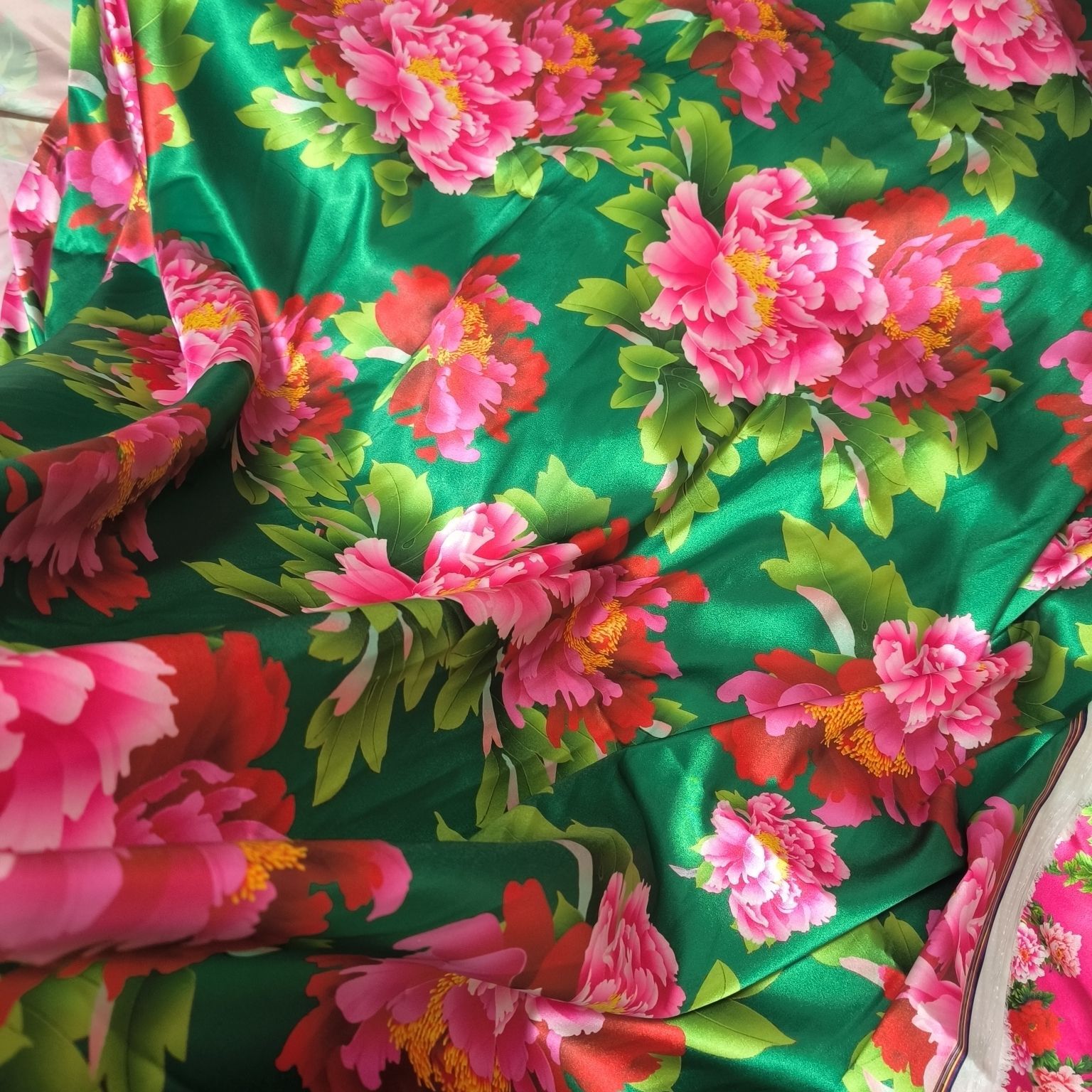 Tela satinada de acetato con e - Sewing By reseña y precio