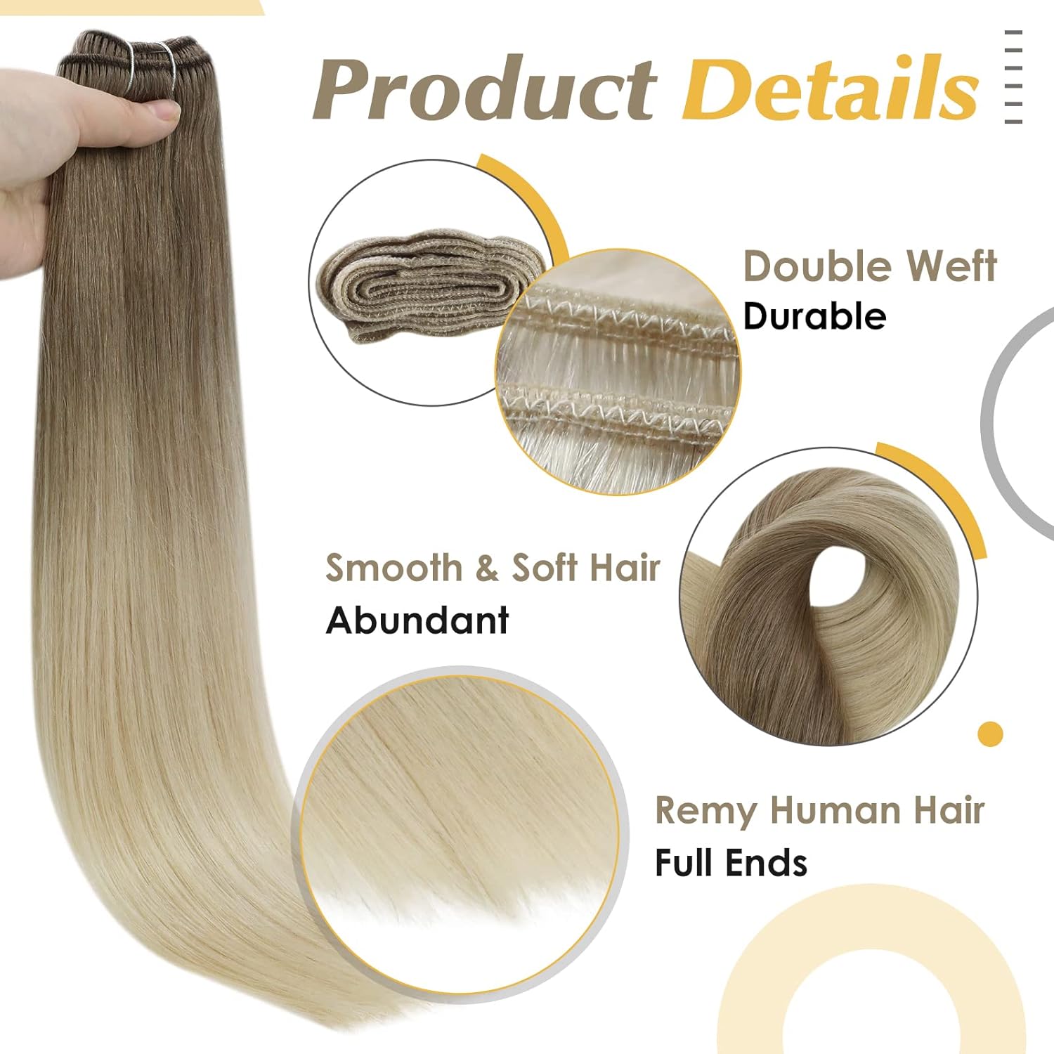 Extensiones de trama de cabell - Sewing Lab reseña y precio