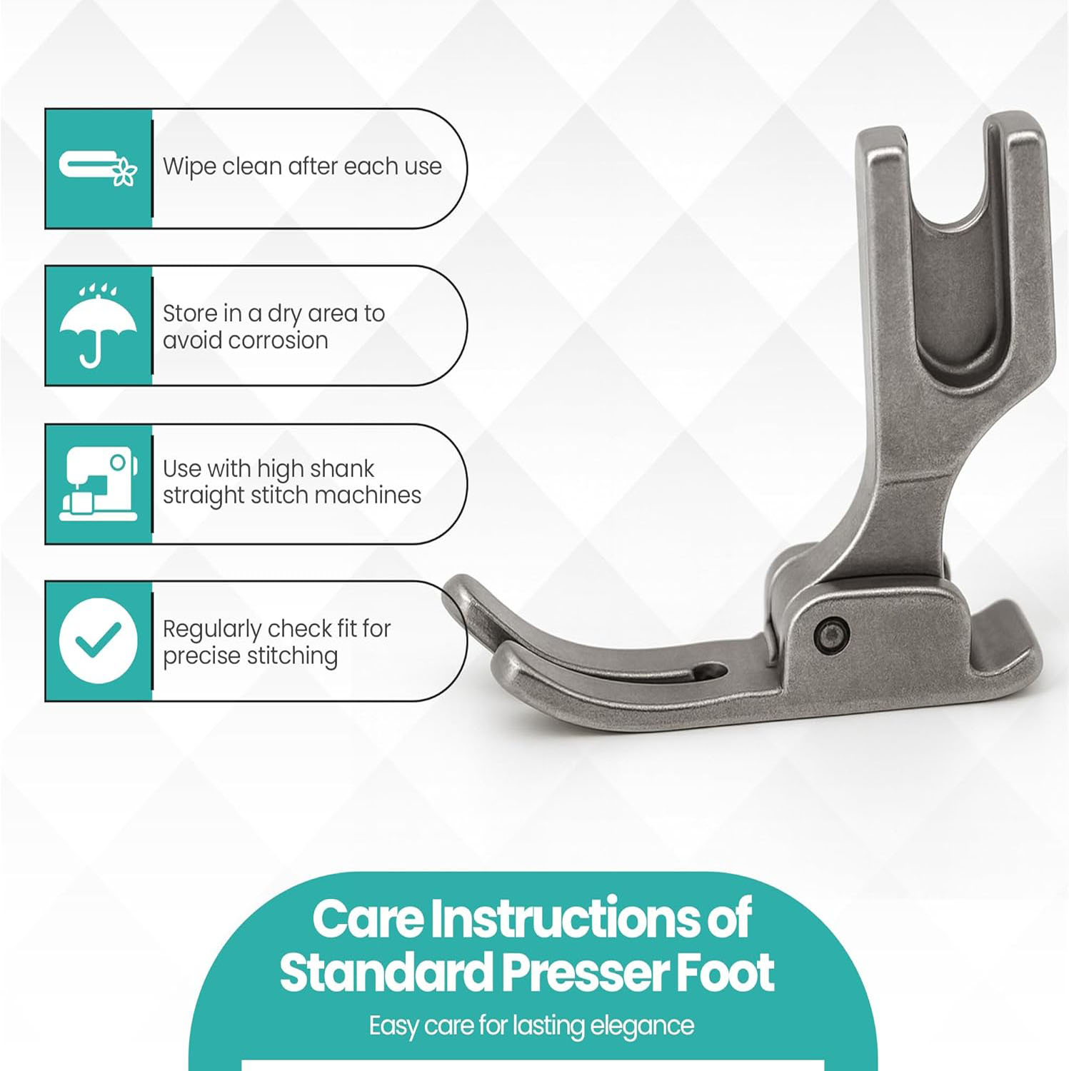 Prensatelas Estándar P351 para - Rolled Hem Foot reseña y precio